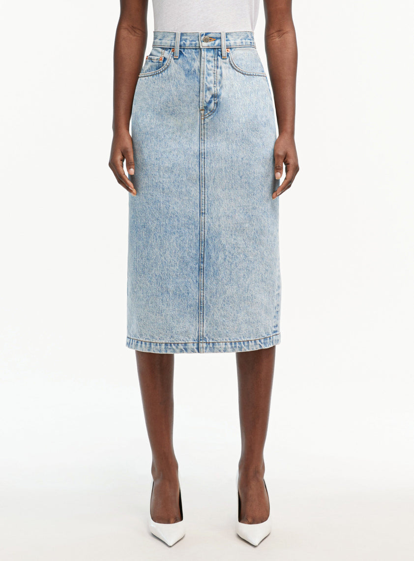 Denim Midi Skirt